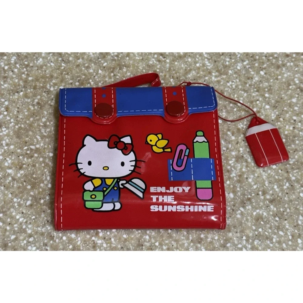 Hello Kitty 1976 Sanrio Red Suitcase Wallet with Handle 
